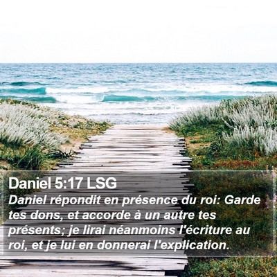 Daniel 5:17 LSG Bible Verse Image