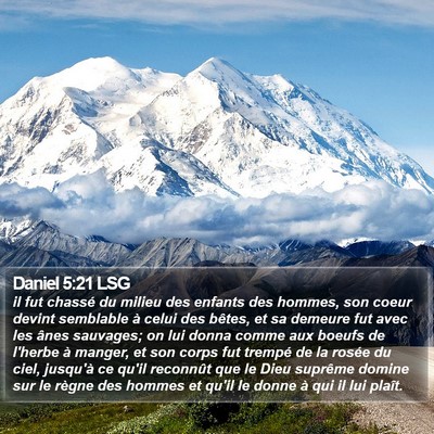 Daniel 5:21 LSG Bible Verse Image