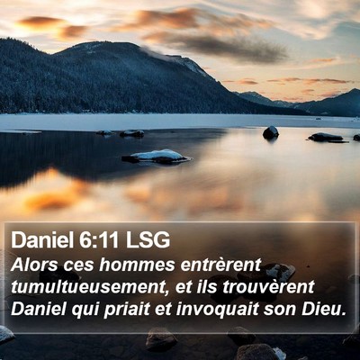 Daniel 6:11 LSG Bible Verse Image