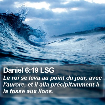 Daniel 6:19 LSG Bible Verse Image