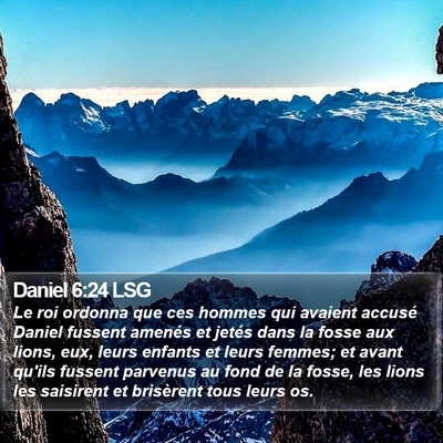 Daniel 6:24 LSG Bible Verse Image