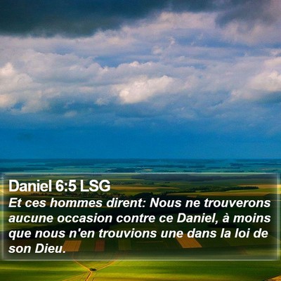 Daniel 6:5 LSG Bible Verse Image