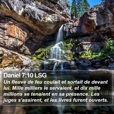 Daniel 7:10 LSG Bible Verse Image