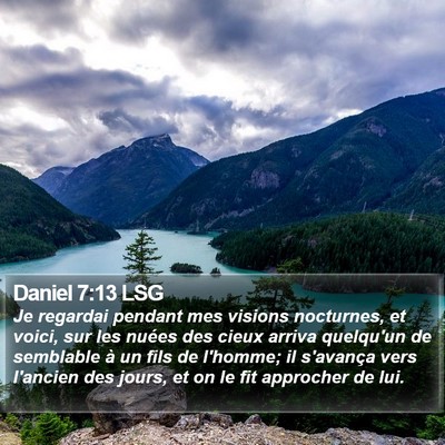 Daniel 7:13 LSG Bible Verse Image