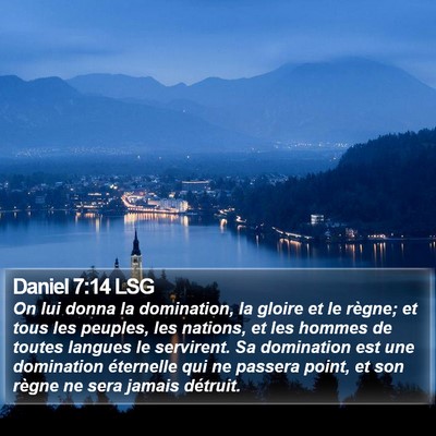 Daniel 7:14 LSG Bible Verse Image