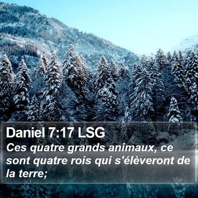 Daniel 7:17 LSG Bible Verse Image