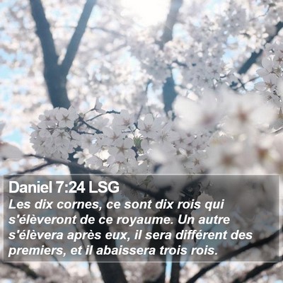 Daniel 7:24 LSG Bible Verse Image