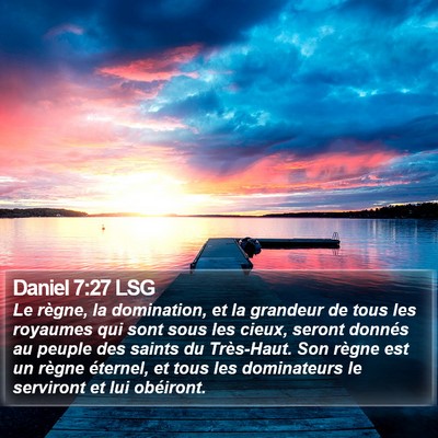 Daniel 7:27 LSG Bible Verse Image