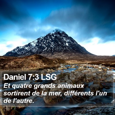 Daniel 7:3 LSG Bible Verse Image