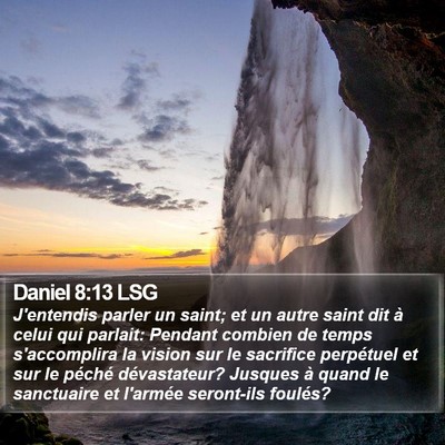 Daniel 8:13 LSG Bible Verse Image