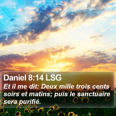 Daniel 8:14 LSG Bible Verse Image