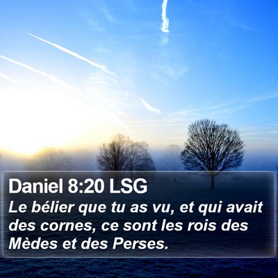 Daniel 8:20 LSG Bible Verse Image