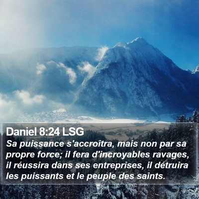 Daniel 8:24 LSG Bible Verse Image