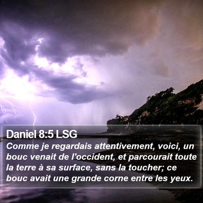 Daniel 8:5 LSG Bible Verse Image