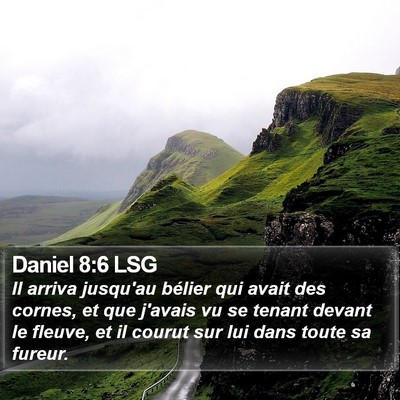 Daniel 8:6 LSG Bible Verse Image