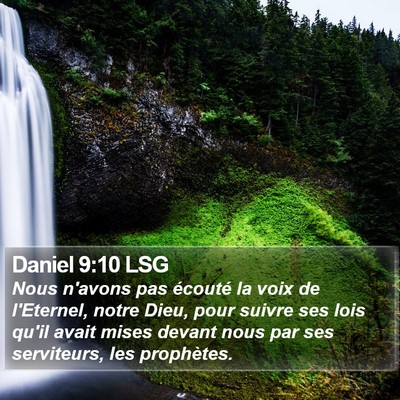 Daniel 9:10 LSG Bible Verse Image