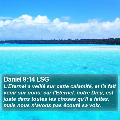 Daniel 9:14 LSG Bible Verse Image