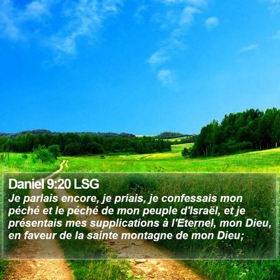 Daniel 9:20 LSG Bible Verse Image