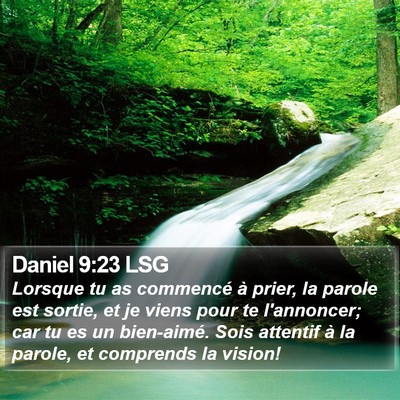 Daniel 9:23 LSG Bible Verse Image