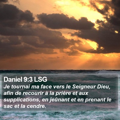 Daniel 9:3 LSG Bible Verse Image