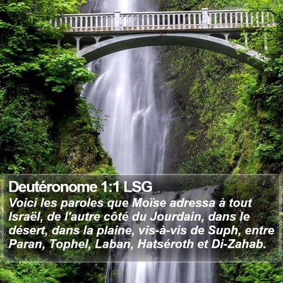 Deutéronome 1:1 LSG Bible Verse Image