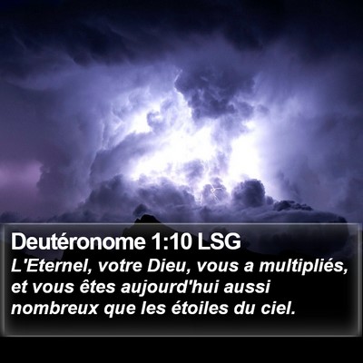 Deutéronome 1:10 LSG Bible Verse Image