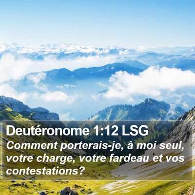 Deutéronome 1:12 LSG Bible Verse Image