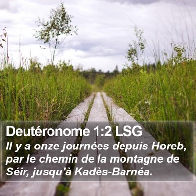 Deutéronome 1:2 LSG Bible Verse Image