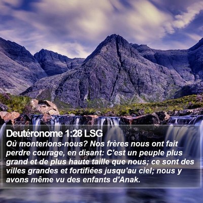 Deutéronome 1:28 LSG Bible Verse Image