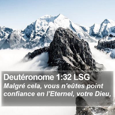 Deutéronome 1:32 LSG Bible Verse Image