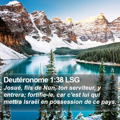 Deutéronome 1:38 LSG Bible Verse Image