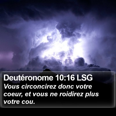 Deutéronome 10:16 LSG Bible Verse Image