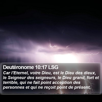 Deutéronome 10:17 LSG Bible Verse Image