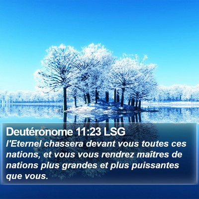 Deutéronome 11:23 LSG Bible Verse Image