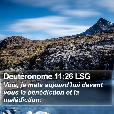 Deutéronome 11:26 LSG Bible Verse Image
