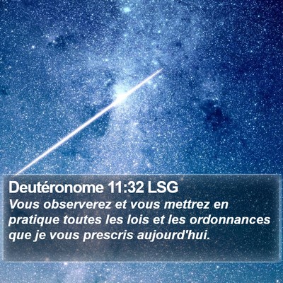 Deutéronome 11:32 LSG Bible Verse Image