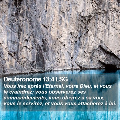 Deutéronome 13:4 LSG Bible Verse Image