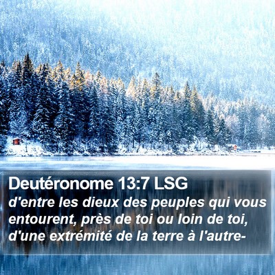 Deutéronome 13:7 LSG Bible Verse Image