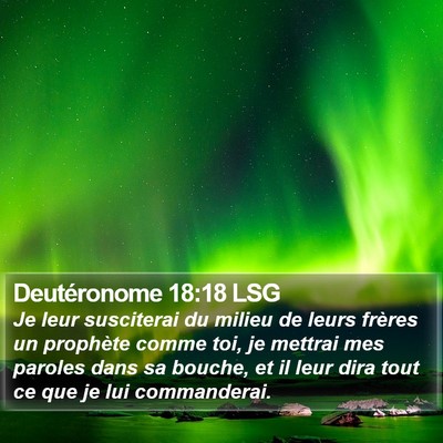 Deutéronome 18:18 LSG Bible Verse Image