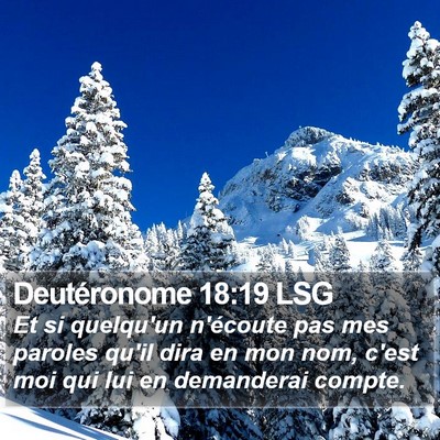 Deutéronome 18:19 LSG Bible Verse Image