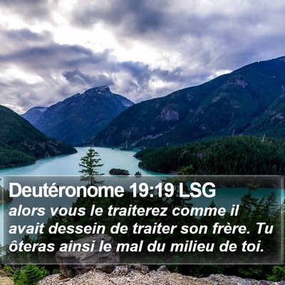 Deutéronome 19:19 LSG Bible Verse Image