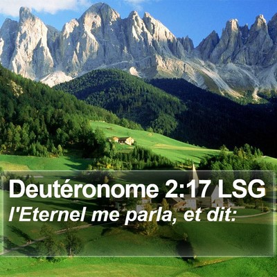 Deutéronome 2:17 LSG Bible Verse Image