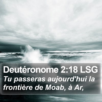 Deutéronome 2:18 LSG Bible Verse Image