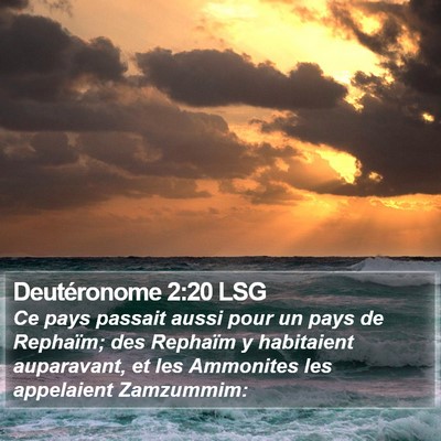 Deutéronome 2:20 LSG Bible Verse Image