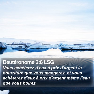 Deutéronome 2:6 LSG Bible Verse Image