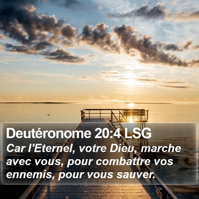 Deutéronome 20:4 LSG Bible Verse Image