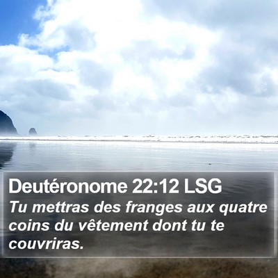 Deutéronome 22:12 LSG Bible Verse Image