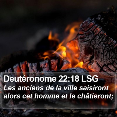 Deutéronome 22:18 LSG Bible Verse Image