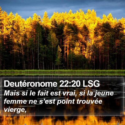 Deutéronome 22:20 LSG Bible Verse Image