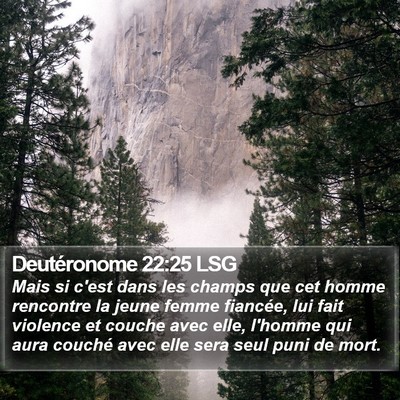 Deutéronome 22:25 LSG Bible Verse Image